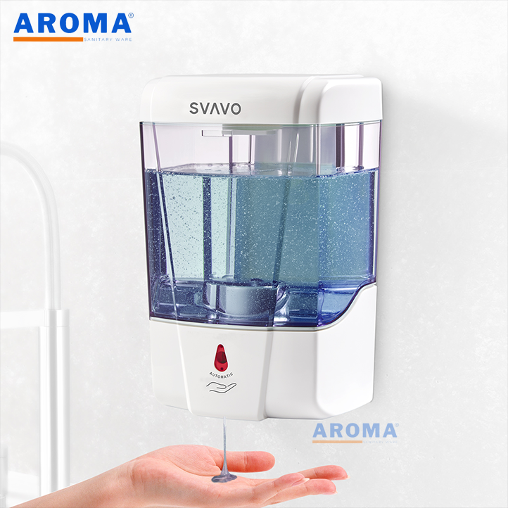 Bình đựng xà phòng cảm ứng tự động gắn tường SVAVO V410